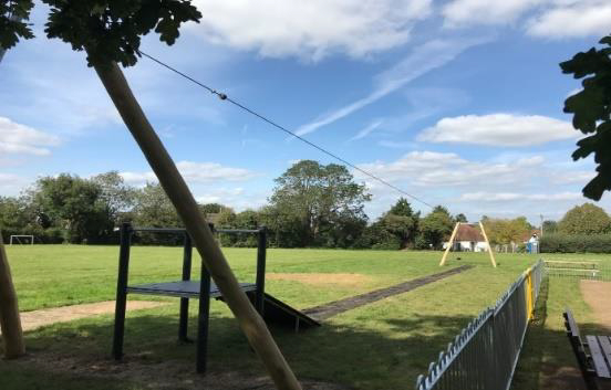 Hunsdon Playground swings