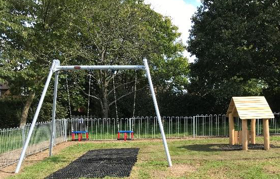 Hunsdon Playground swings