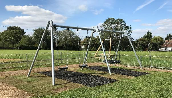 Hunsdon Playground swings