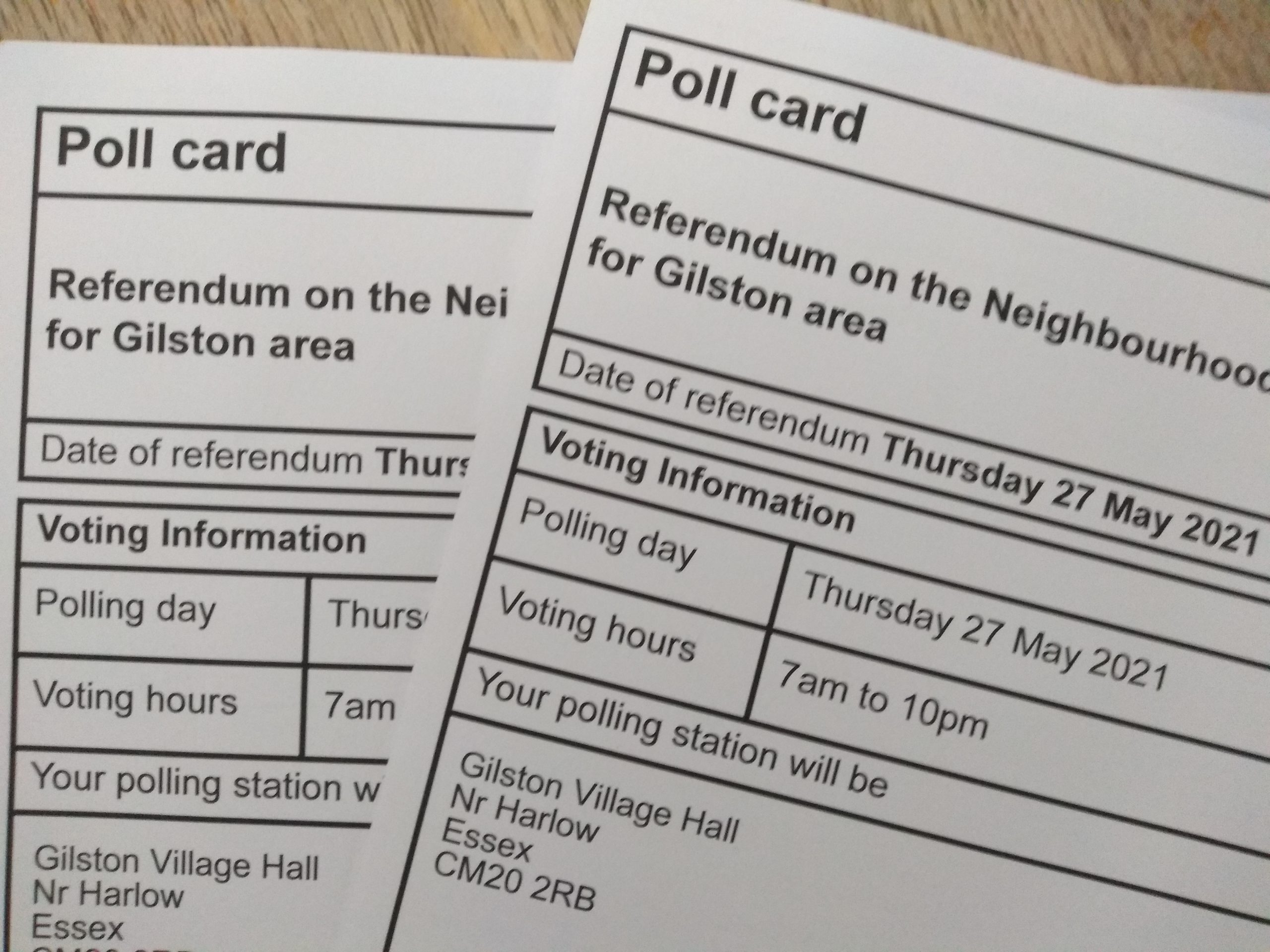Neighbourhood Plan Poll Card